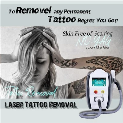 Q Switched Laser Tattoo Removal Nd Yag Skin Whitening Machine